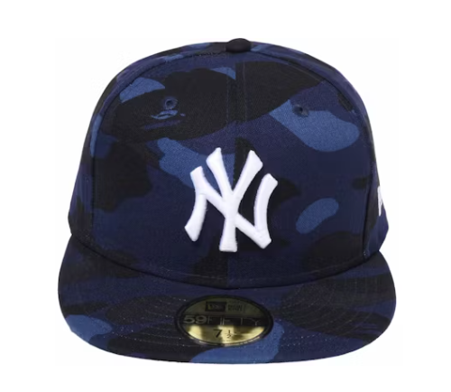BAPE x MLB New Era Yankees 59Fifty Fitted Cap Navy