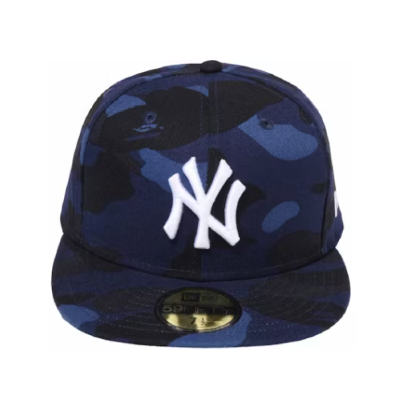 BAPE x MLB New Era Yankees 59Fifty Fitted Cap Navy