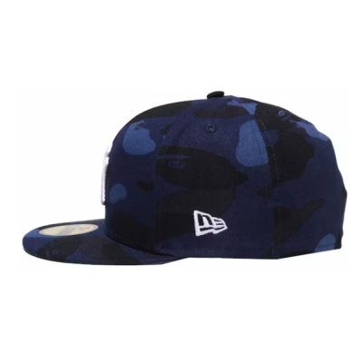 BAPE x MLB New Era Yankees 59Fifty Fitted Cap Navy 02