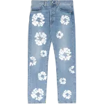 DENIM TEARS THE COTTON WREATH JEAN LIGHT WASH