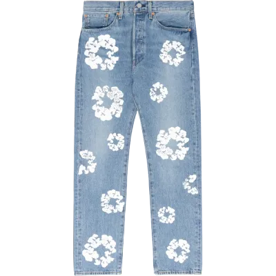 DENIM TEARS THE COTTON WREATH JEAN LIGHT WASH 01