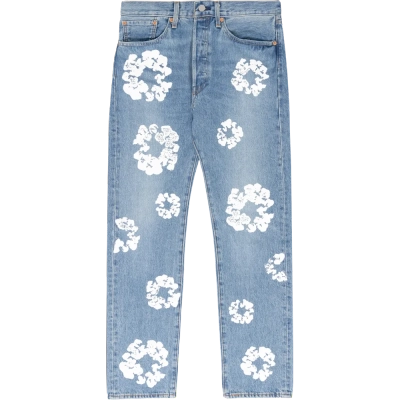 DENIM TEARS THE COTTON WREATH JEAN LIGHT WASH 01