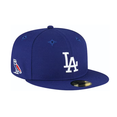 OVO x MLB LA Dodgers New Era Hat Blue 01