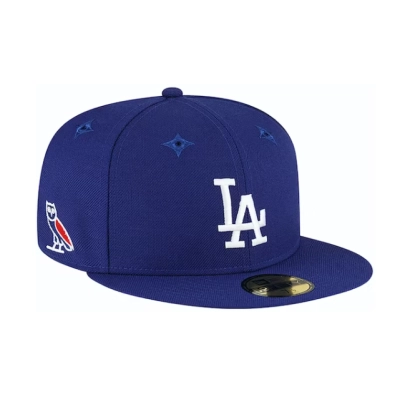 OVO x MLB LA Dodgers New Era Hat Blue 01