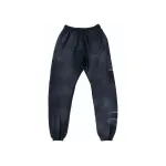 Hellstar Airbrushed Skull Closed Elastic Bottom Sweatpants Midnight Dye Black