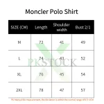 Moncler Logo Polo Shirt Navy blue/Red/White