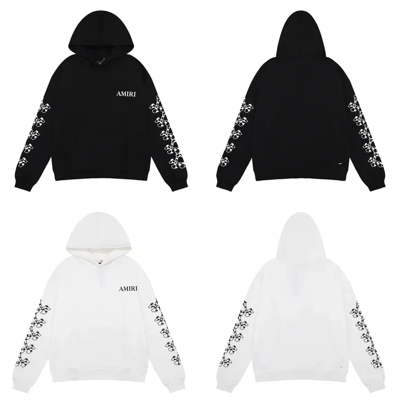 amiri skull and cross arm print hoodie & sweatpant set cx92199319