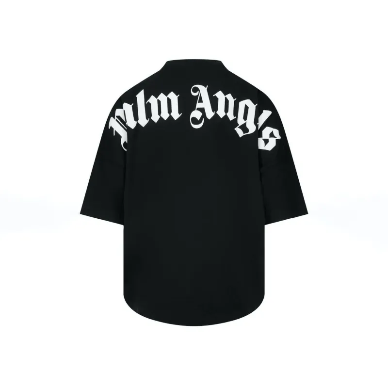 palm angels classic logo print t-shirt black