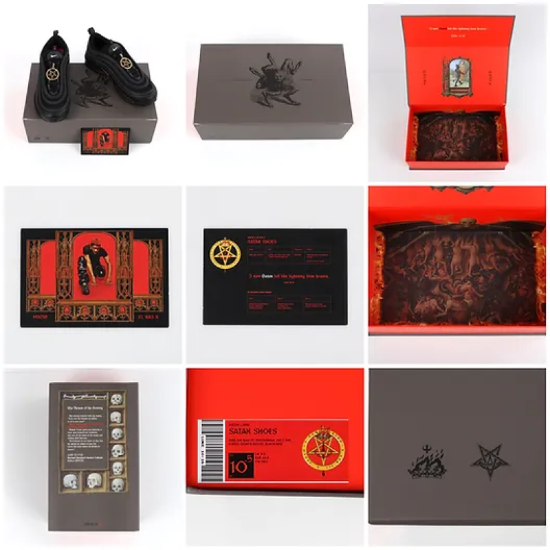 PK God Batch Lil Nas X and MSCHF's Air Max 97 "Satan Shoes"