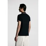 MONCLER COLLECTION Logo Patch Polo Shirt male Black 