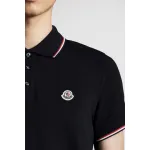 MONCLER COLLECTION Logo Patch Polo Shirt male Black 
