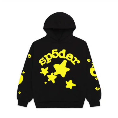 Sp5der Beluga Hoodie Onyx Yellow 01