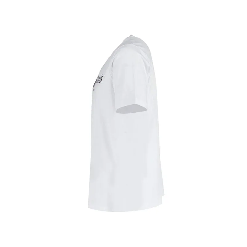 PALM ANGELS Palm Angels Paris Sprayed Logo T-Shirt In White Cotton