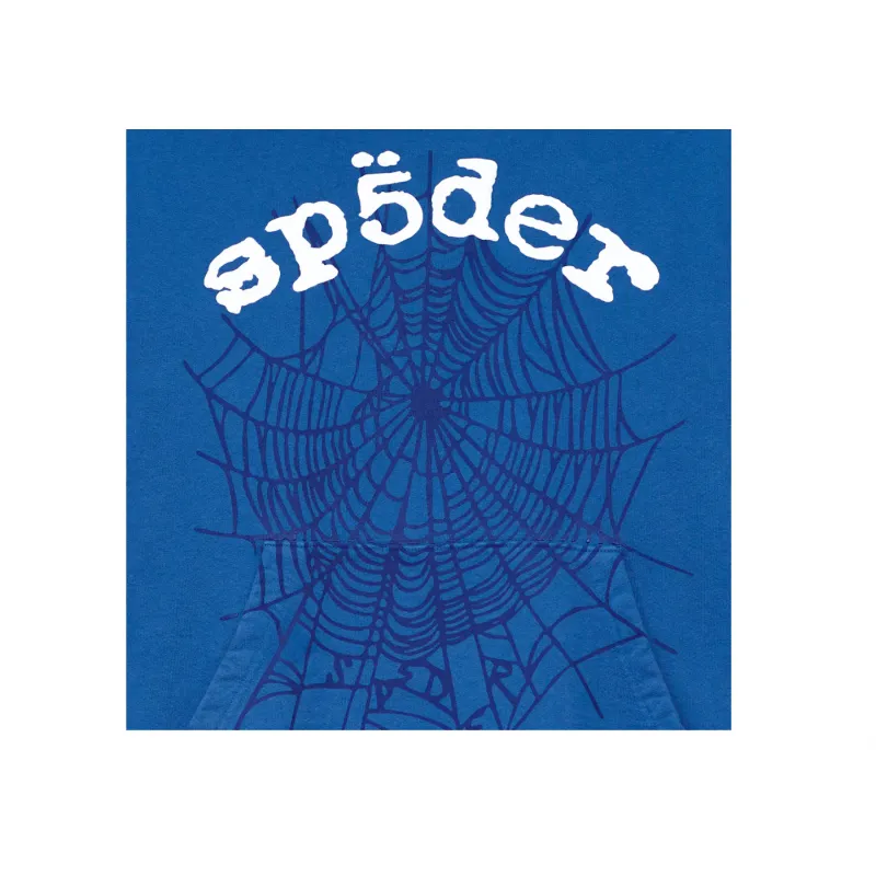 sp5der legacy hoodie blue