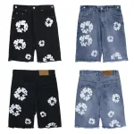 Denim Tears Jeans Shorts Black/Blue CX758615