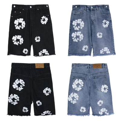 Denim Tears Jeans Shorts Black/Blue CX758615 01