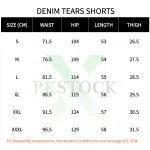 Denim Tears Jeans Shorts Black/Blue CX758615