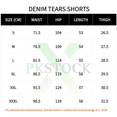 Denim Tears Jeans Shorts Black/Blue CX758615 02