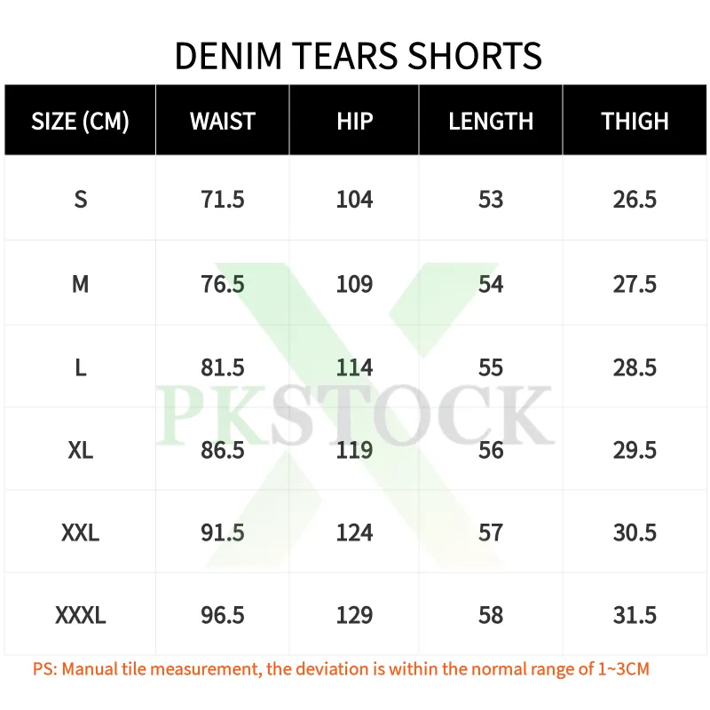 denim tears jeans shorts black/blue cx758615