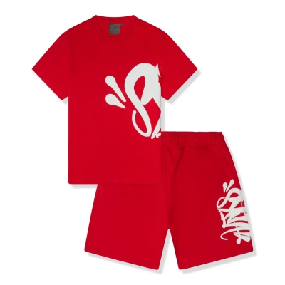 SYNA WORLD LOGO TWINSET RED SET 01