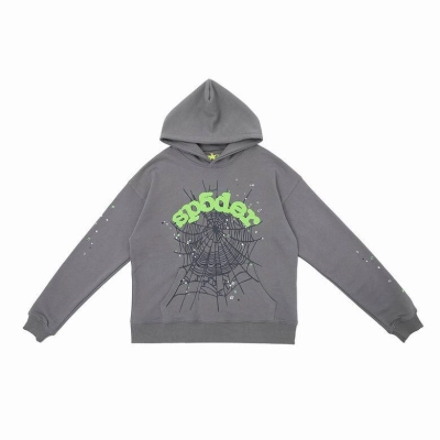 Sp5der Hoodie Grey 01