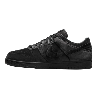 PK God Batch Nike Dunk Low Dover Street Market Triple Black Velvet DH2686-002 01