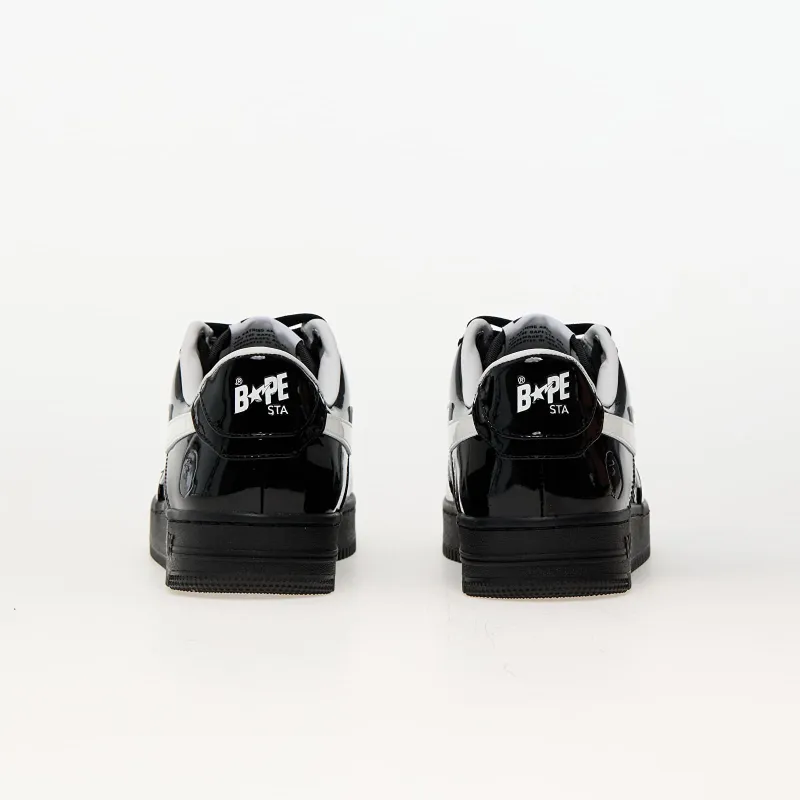 pk god batch a bathing ape bape sta #2 black patent 1k30-191-302-blk