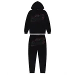 Trapstar Shooters Hoodie Tracksuit Black/Red