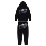 Trapstar Shooters Hoodie Tracksuit Black/Teal