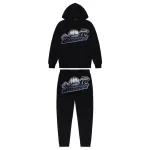Trapstar Shooters Hoodie Tracksuit Black/Teal