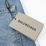 Balenciaga X Adidas Wide-Leg Jeans With Three Stripes On The Side Webbing Blue