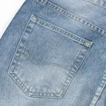 Balenciaga X Adidas Wide-Leg Jeans With Three Stripes On The Side Webbing Blue
