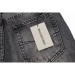 Balenciaga X Adidas Wide-Leg Jeans With Three Stripes On The Side Webbing Black