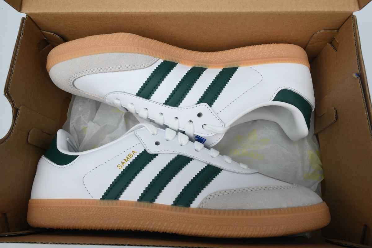 Adidas Originals Samba OG White Collegiate Green Gum IE3437