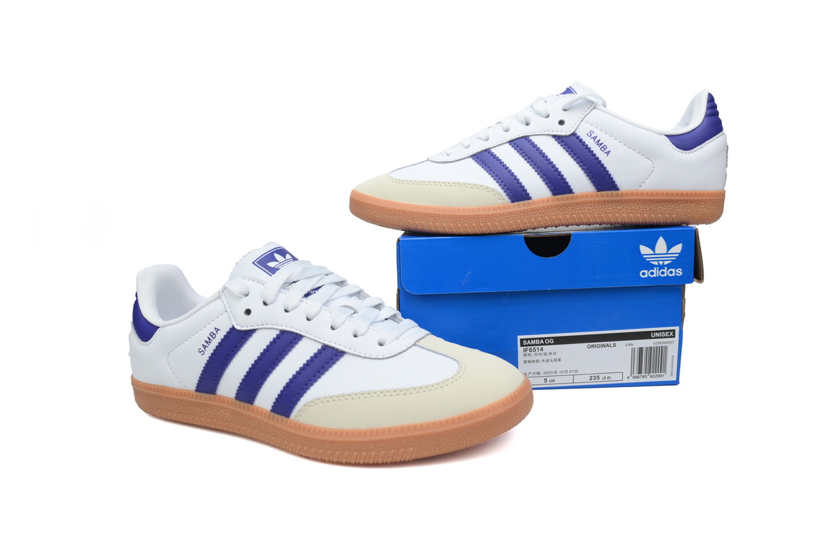 Adidas Originals Samba OG 'White Energy Ink Gum IF6514