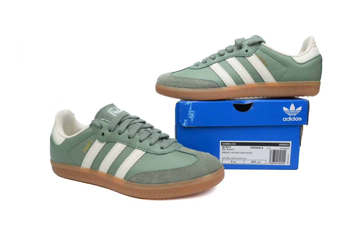 Adidas Originals Samba OG Silver Green Gum IE7011