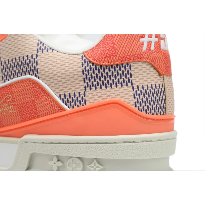 PK God Batch LOUIS VUITTON Trainer White Orange