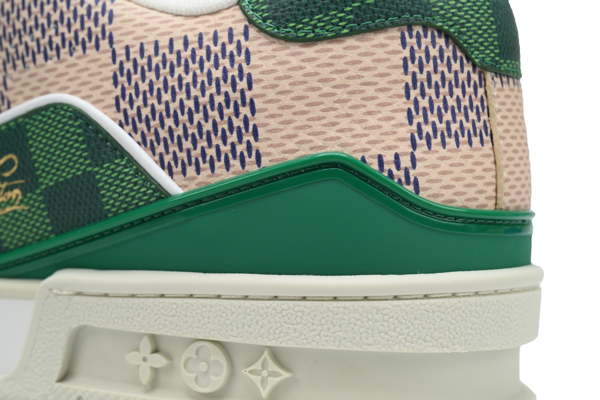 PK God Batch LOUIS VUITTON Trainer White Green