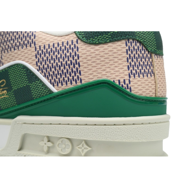  PK God Batch LOUIS VUITTON Trainer White Green 