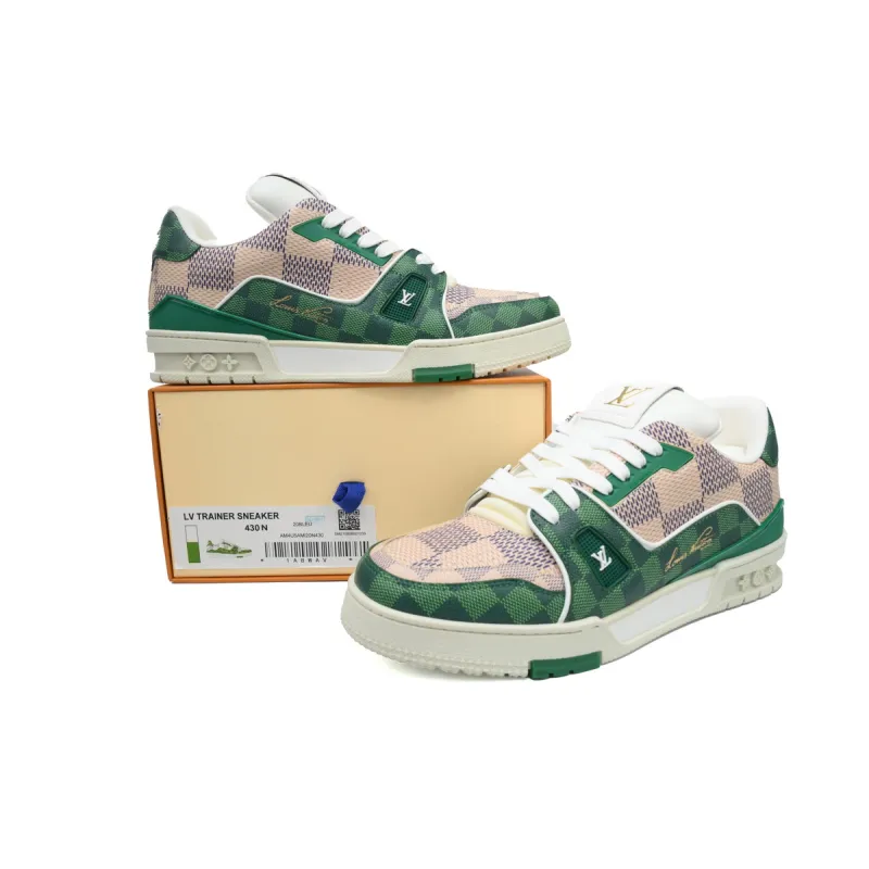  PK God Batch LOUIS VUITTON Trainer White Green 