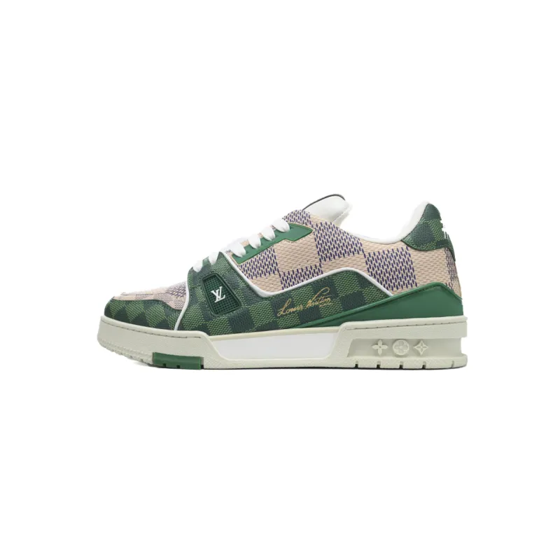  PK God Batch LOUIS VUITTON Trainer White Green 