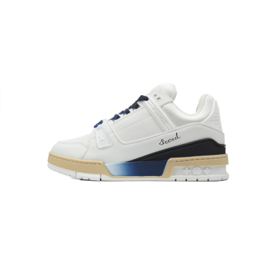 PK God Batch LOUIS VUITTON Trainer ALV Clean Dye White 01