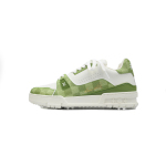 PK God Batch LOUIS VUITTON Trainer Golf Checkerboard Green