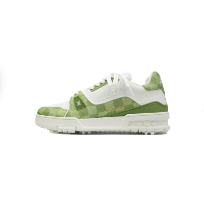PK God Batch LOUIS VUITTON Trainer Golf Checkerboard Green 01
