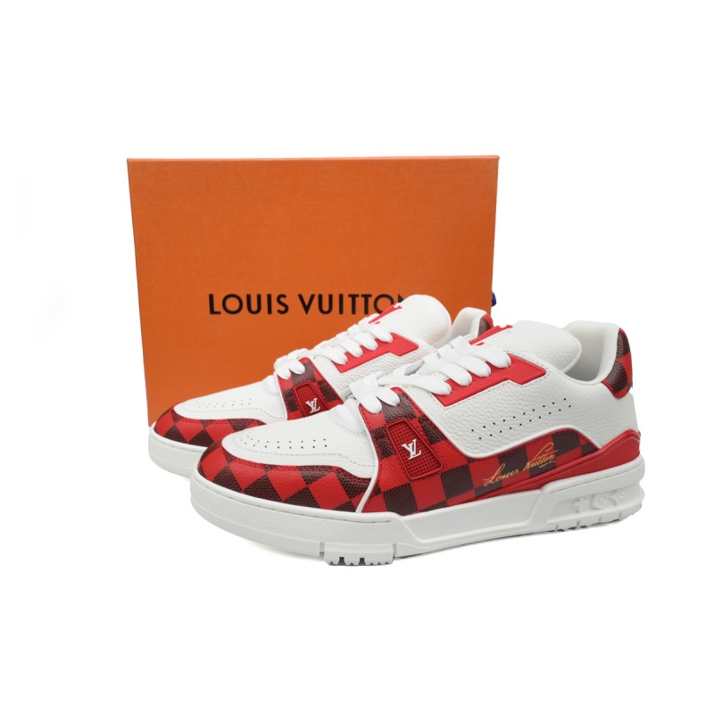 PK God Batch LOUIS VUITTON Trainer Rendering Green Cloth