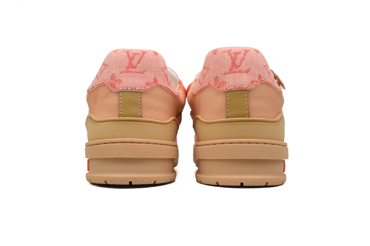 PK God Batch LOUIS VUITTON Trainer Rendering Orange Cloth