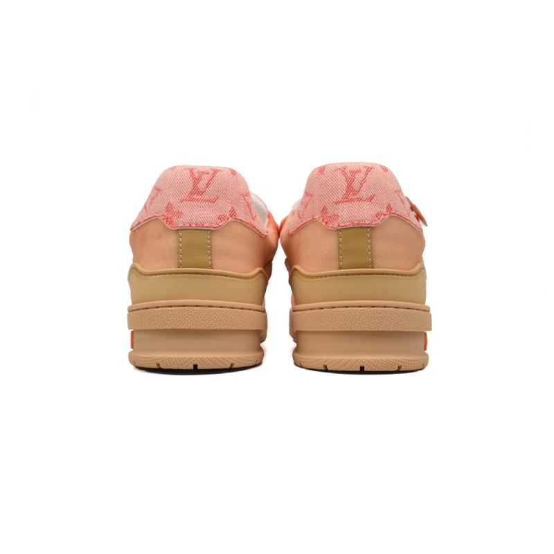 PK God Batch LOUIS VUITTON Trainer Rendering Orange Cloth