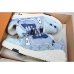 PK God Batch LOUIS VUITTON Trainer XS Rendering Blue Cloth