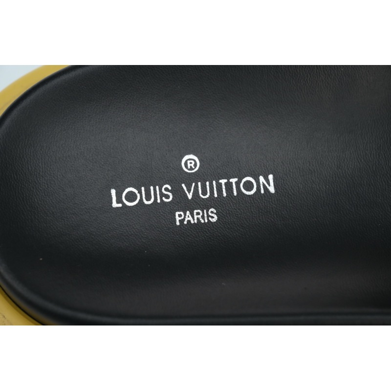 PK God Batch LOUIS VUITTON Pool Pillow Comfort Green denim with yellow label