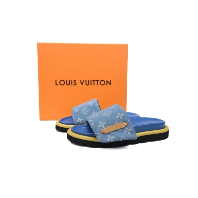 PK God Batch LOUIS VUITTON Pool Pillow Comfort Light blue denim 02